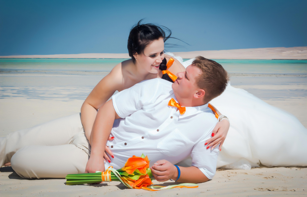 Мини-свадебная церемония на острове "Чайка" Хургада, Египет. Свадьба за границей.