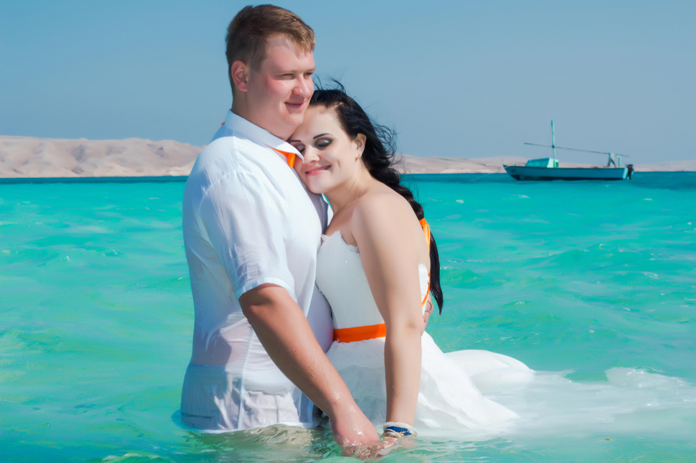 Мини-свадебная церемония на острове "Чайка" Хургада, Египет. Свадьба за границей.