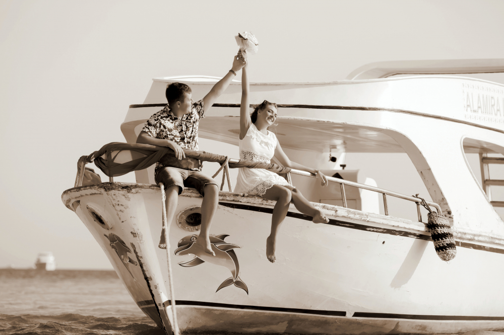 Мини-свадебная церемония на острове "Чайка" Хургада, Египет. Свадьба за границей.