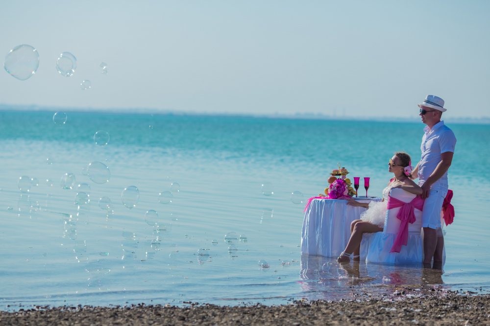 Завораживающая свадебная церемония Жемчужном острове Хургада, Египет. Свадьба за границей.