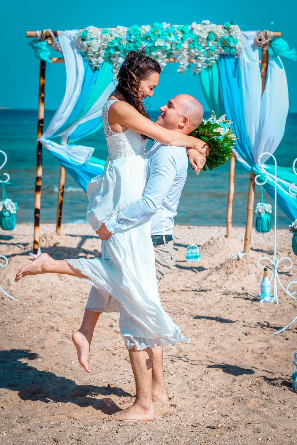 Мини- свадебная церемония "Любовь в воздухе" Сахл Хашиш, Хургада,  Египет. Свадьба за границей.