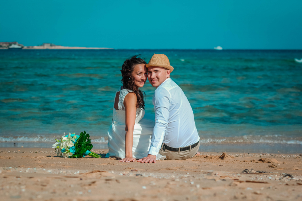 Мини- свадебная церемония "Любовь в воздухе" Сахл Хашиш, Хургада,  Египет. Свадьба за границей.