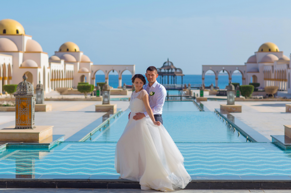 Свадебная церемония "Роскошь Египта" Сахл Хашиш, Хургада, Египет. Свадьба за границей.