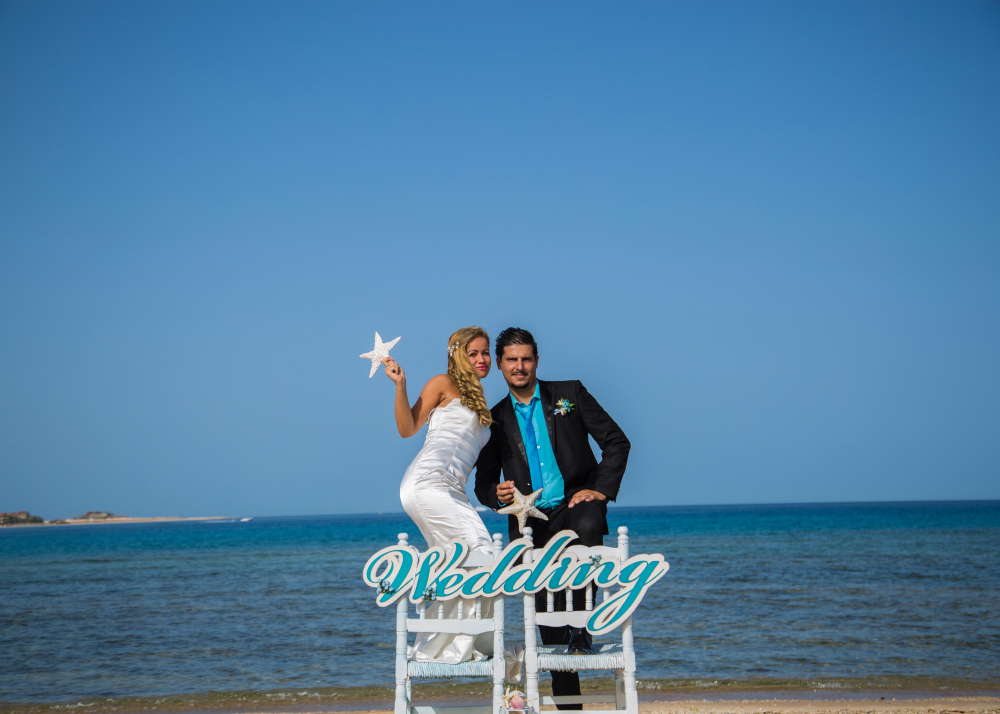 Мини- свадебная церемония "Морская сказка" Сахл Хашиш, Хургада, Египет. Свадьба за границей.