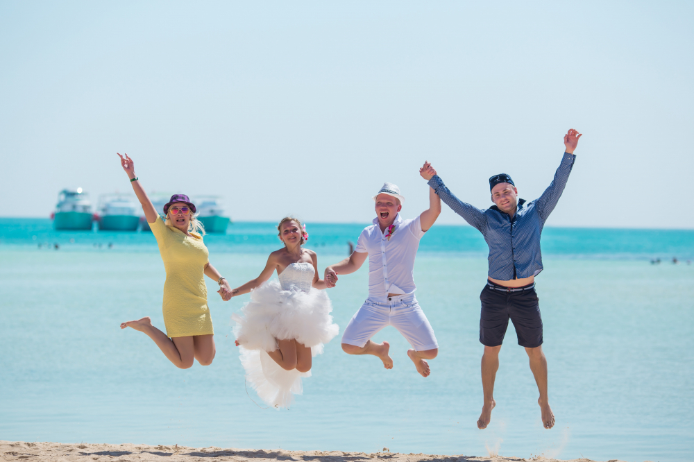 Завораживающая свадебная церемония Жемчужном острове Хургада, Египет. Свадьба за границей.