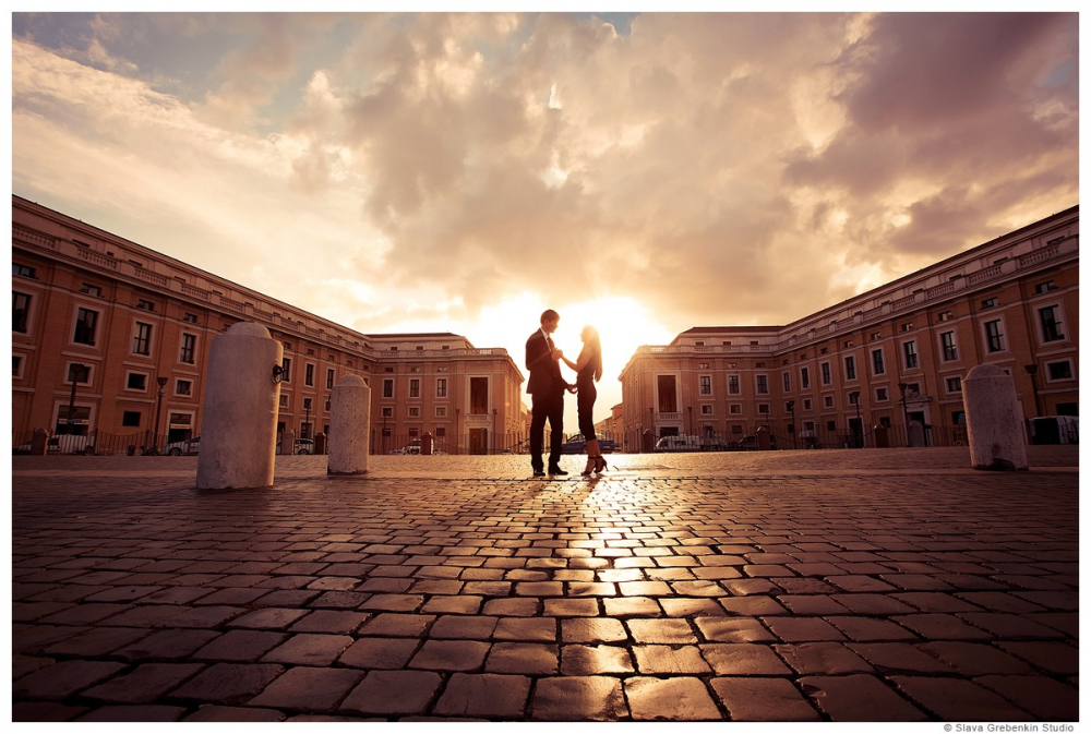 Love story in Rome
