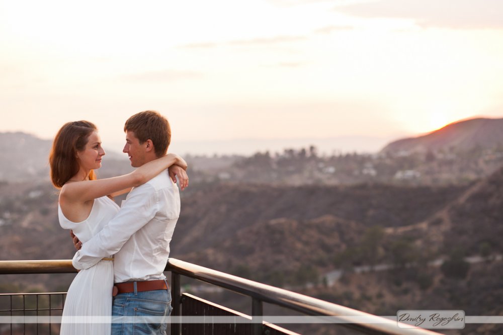 Фото Анастасии и Андрея на Голливудских Холмах