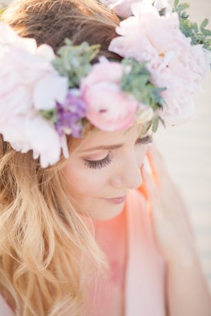 Нежный цветочный венок