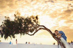 Нежная съёмка на закате