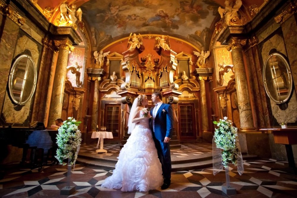Свадьба в Клементинуме в Праге
