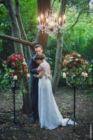 Декор свадебной фотосессии в лесу