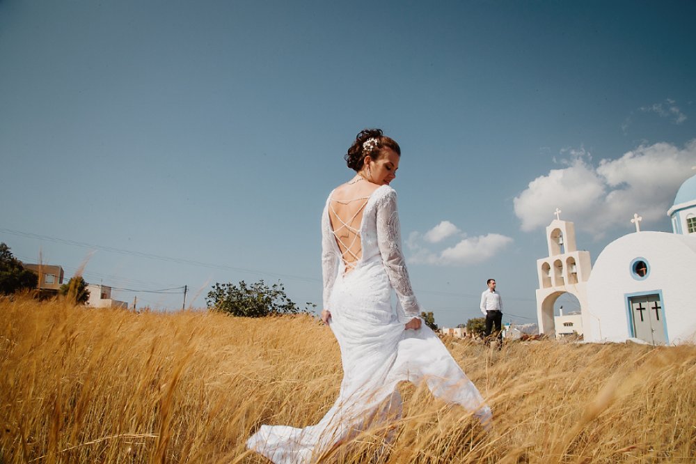 Свадебная церемония на в Греции на о. Санторини, площадка для церемонии Dana Villas, 
17.07.2013 года Екатерина & Александр