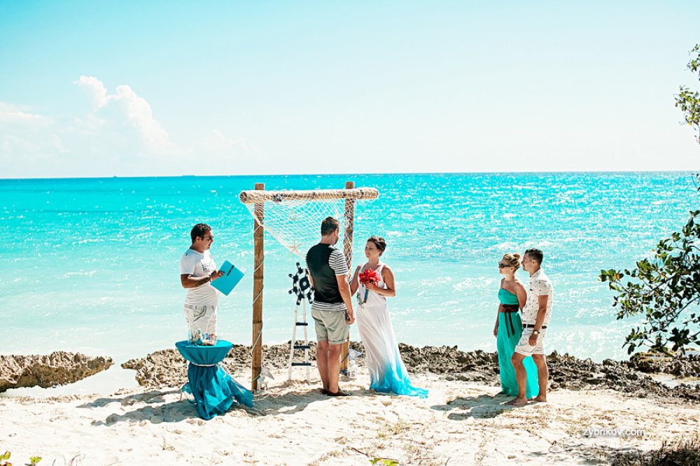 свадьба в Доминикане, остров Саона, свадьба за границей