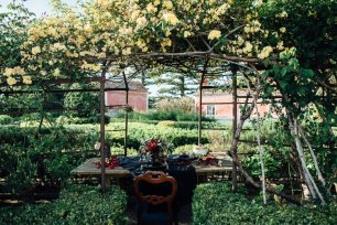 Ужин в саду старинной виллы