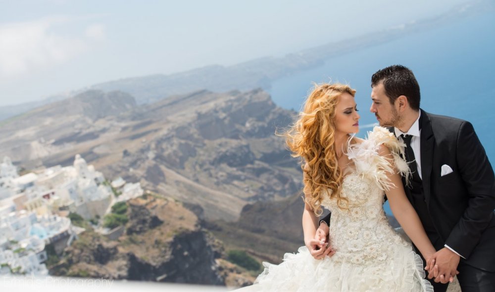Официальное бракосочетание
Санторини, Свадьба в Греции