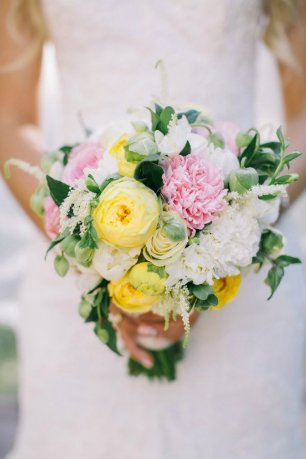 букет на яркую лимонную свадьбу. букет от "Пчёлок"