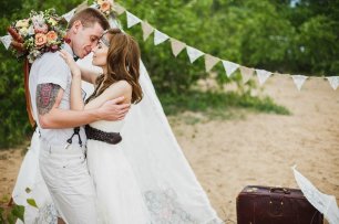 Бохо-свадьба. Декор свадебной фотосессии