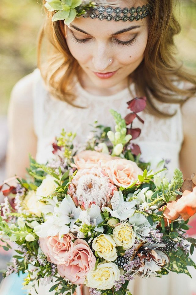 Осенняя свадьба: 50 букетов невесты 