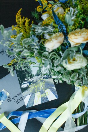 Букет и полиграфия для #ABBEYROADWEDDINGPARTY