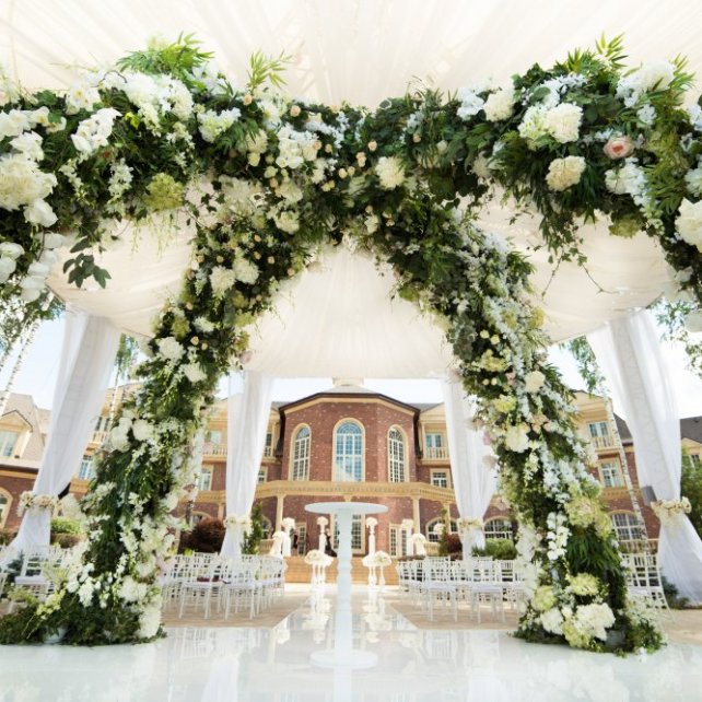 Вдохновение: оформление свадебного шатра