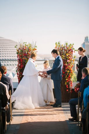 Оригинальное оформление свадебной церемонии