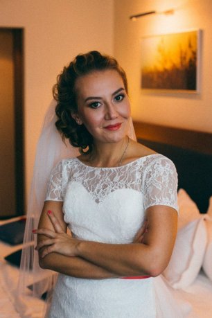 Прическа невесты