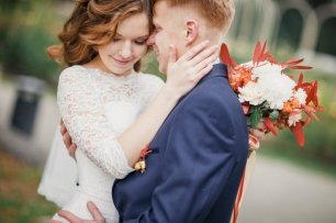 Осенняя свадебная фотосессия