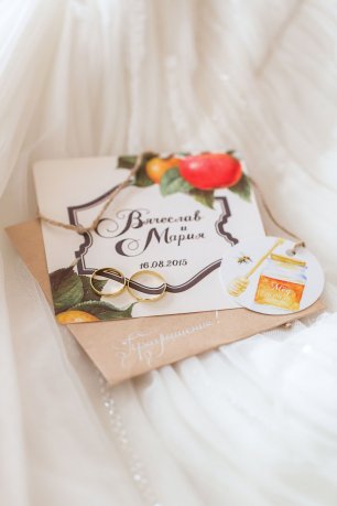 Полиграфия для яблочной свадьбы Маши и Славы