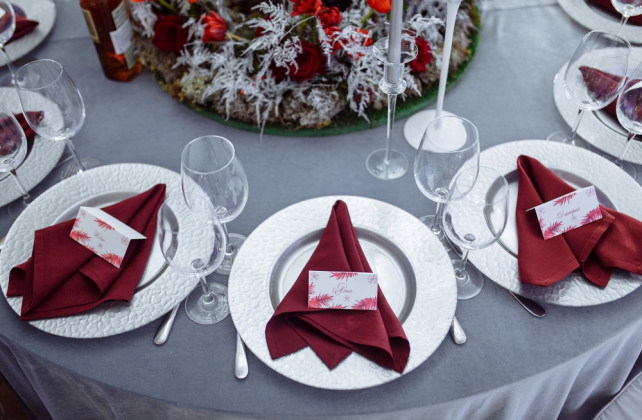 зимняя свадьба в сером цвете, организатор KATE & LEO