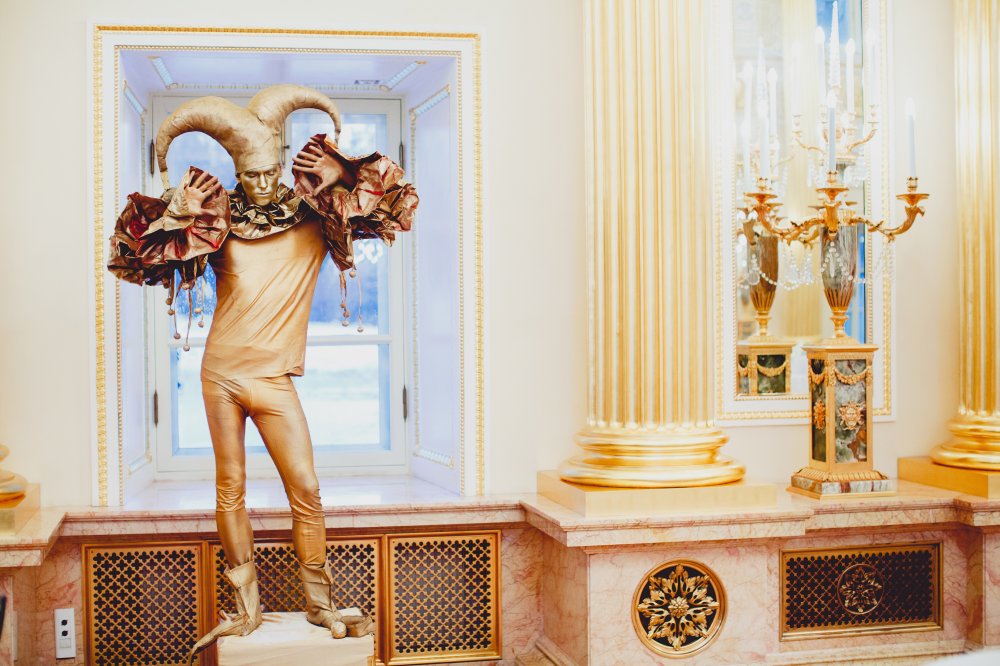 Свадьба во дворце в усадьбе Царицыно