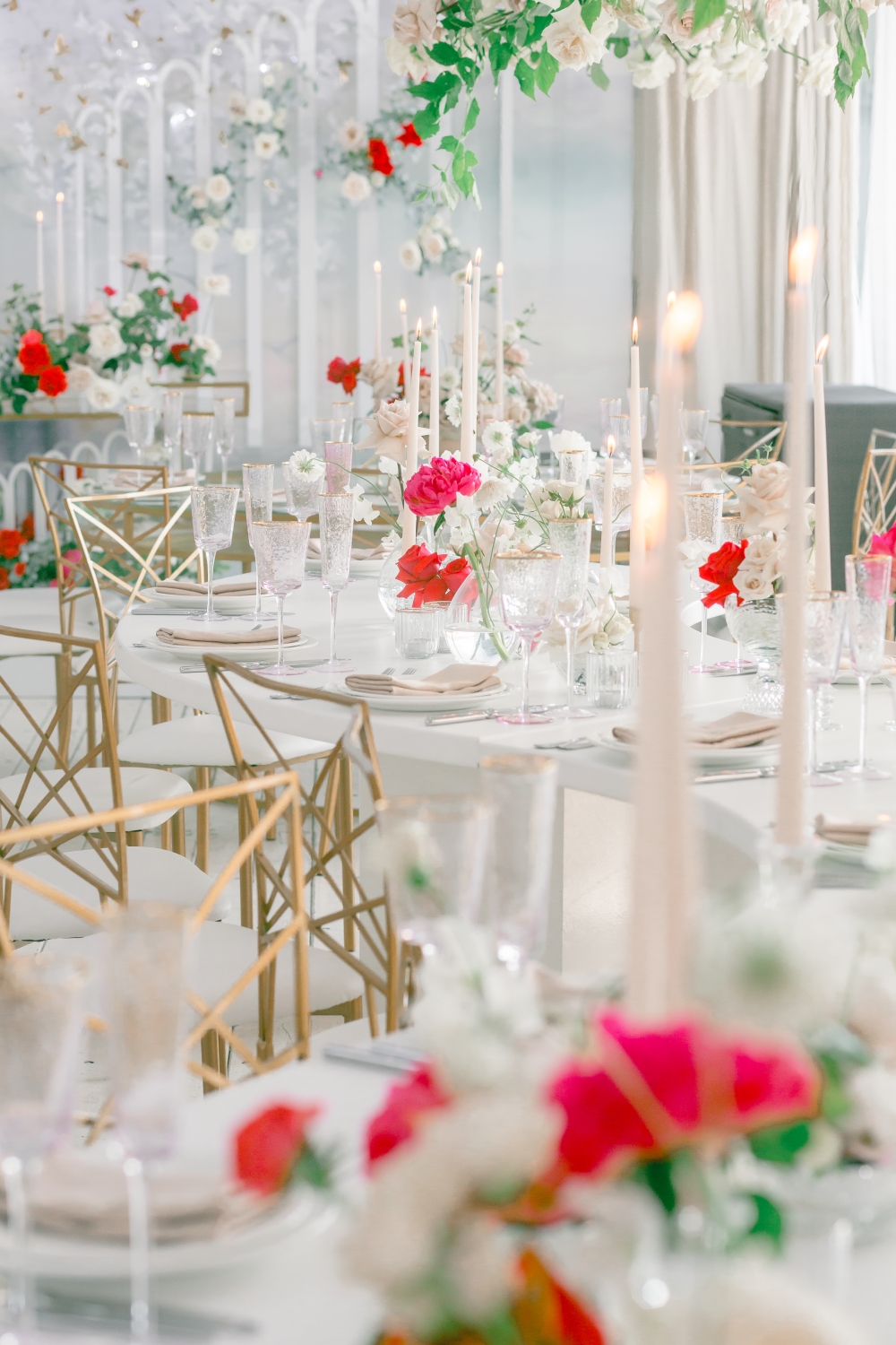 Оформление гостевых столов на свадьбе Алины и Алексея