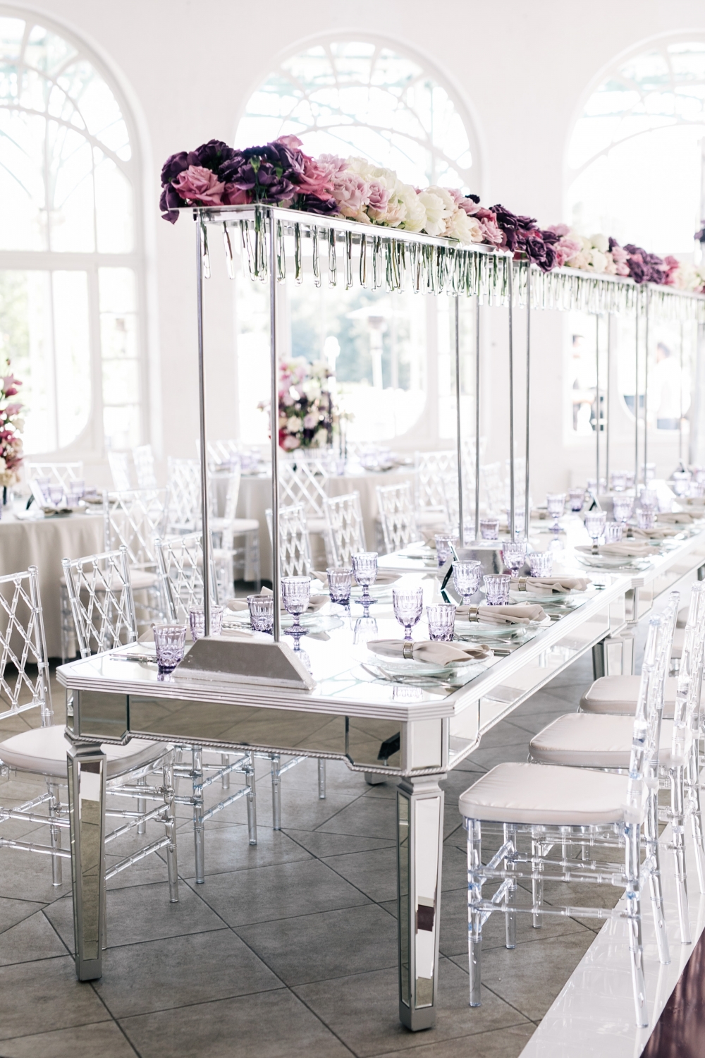 Оформление гостевых столов на свадьбе Миланы и Жени
