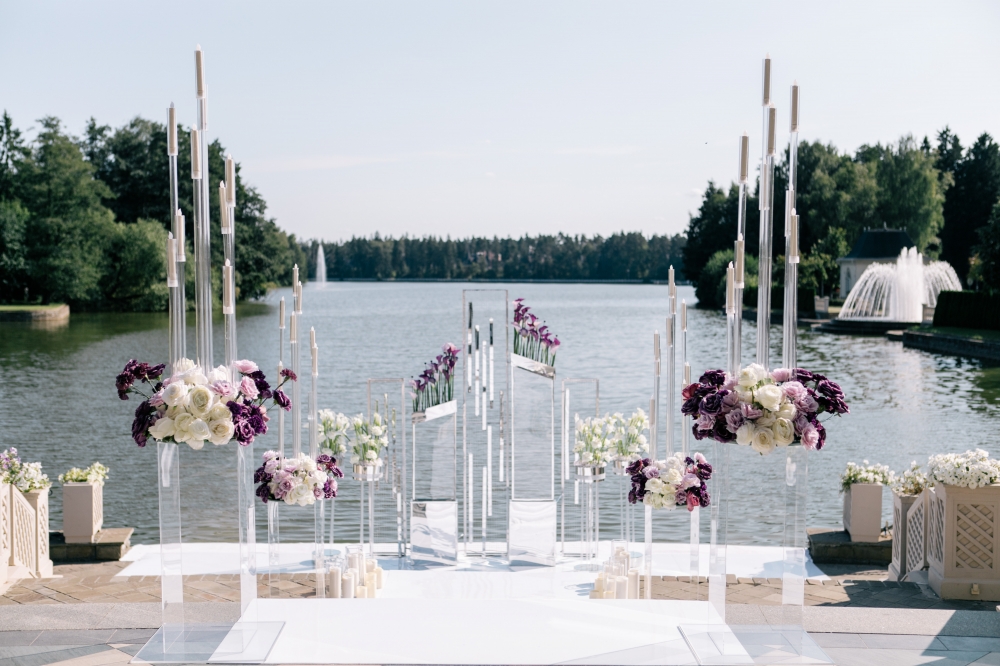 Зона церемонии на свадьбе Миланы и Жени