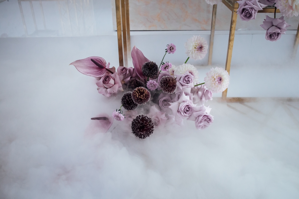 Детали оформления президиума Натальи и Дмитрия