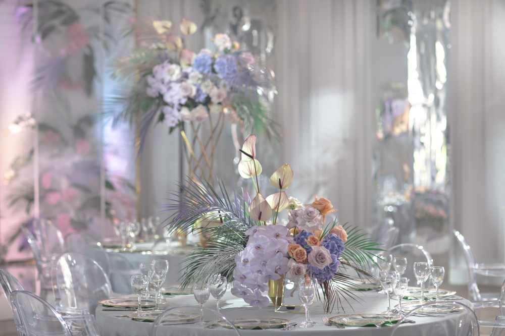 оформление зала на свадьбе Даши и Димы