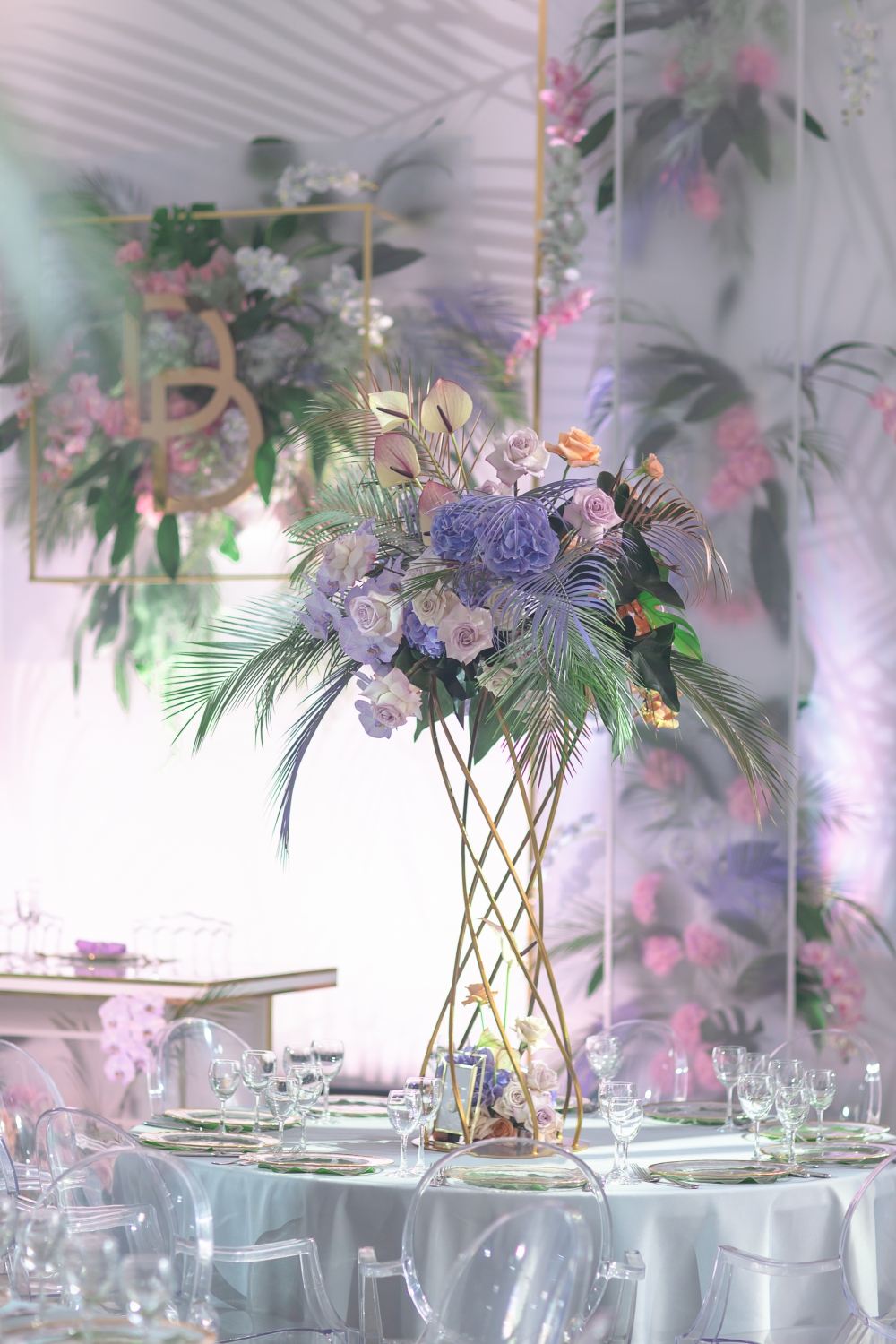 оформление гостевых столов на свадьбе Даши и Димы