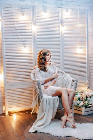 Будуарная фотосессия невесты