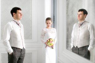 Свадебная фотосессия в фотостудии