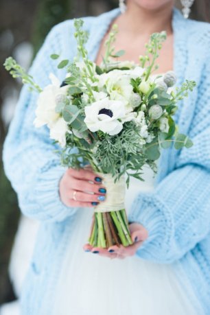 Букет в морозных оттенках