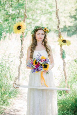 Cвадьба с подсолнухами