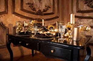 Декор новогоднего свадебного стола