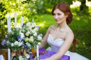 Сиреневое утро. Декор фотосессии.