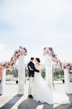 Красивое оформление выездной церемонии