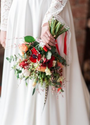 Очаровательный бохо букетик