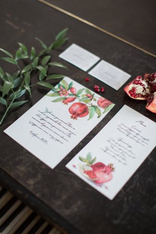 Полиграфия для гранатовой свадьбы