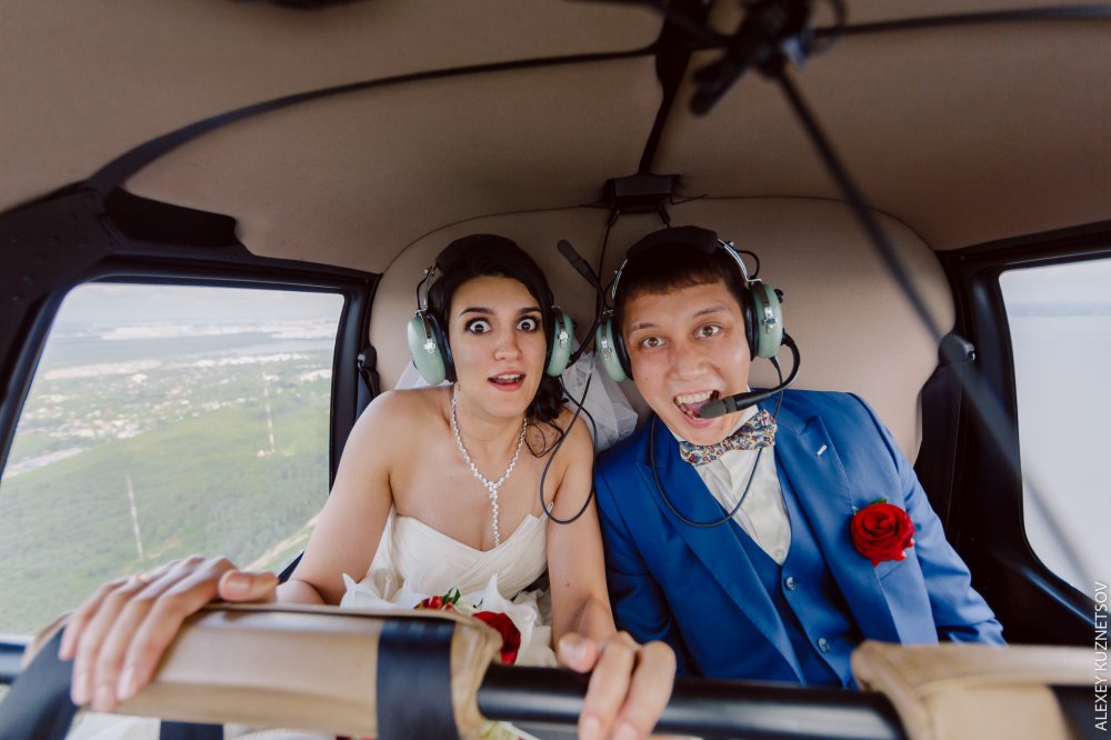 Креативное свадебное фото