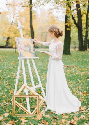 Акварельная осень Маши и Никиты