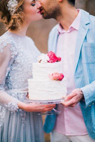 Морозно кристальная свадебная съемка