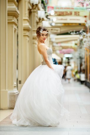 Пышное платье на свадьбе