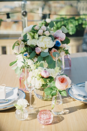 Оформление стола для молодоженов